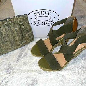 STEVE MADDEN- ESPADRILLE- PLATFORM/WEDGE SANDAL